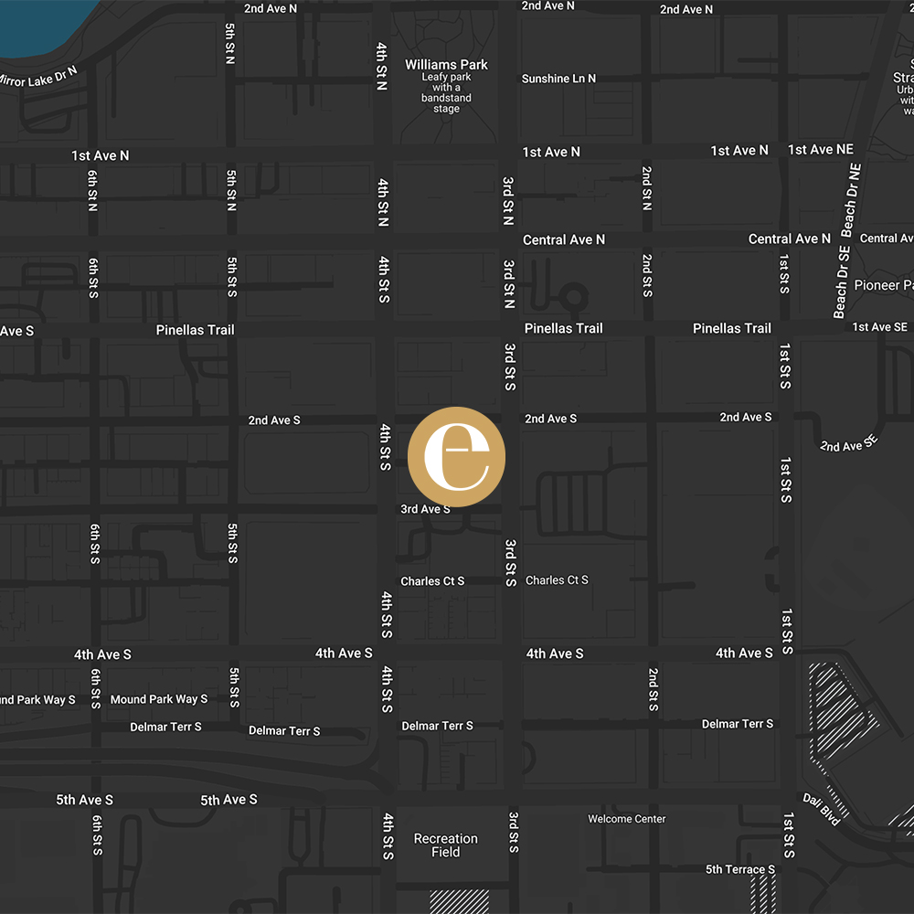 Map showing location of Evo apatments.