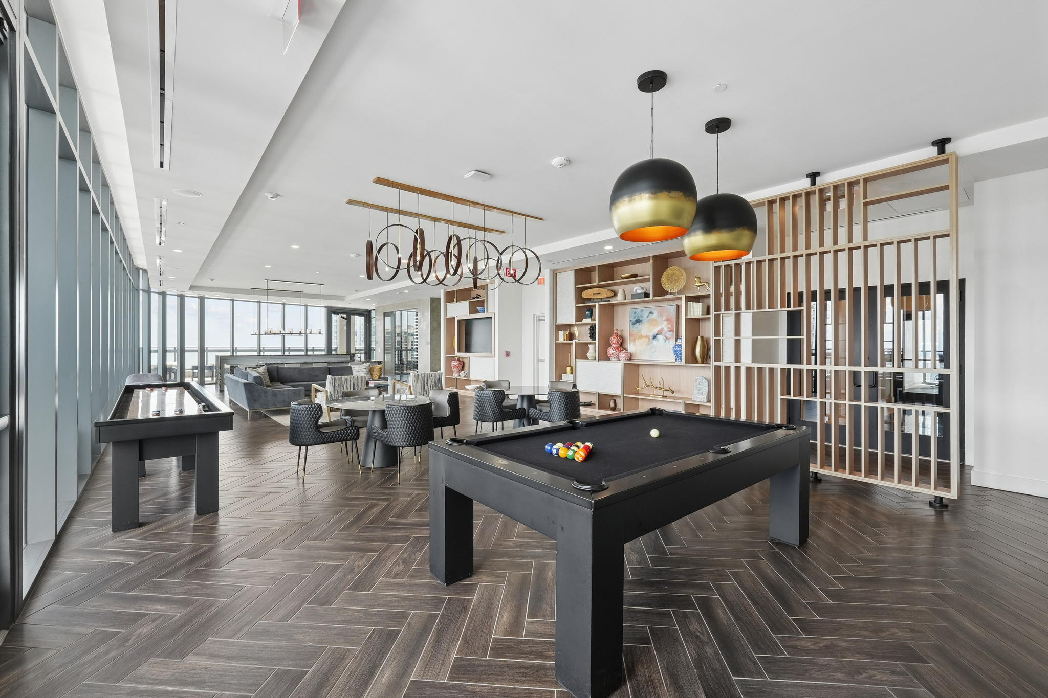 Evo rooftop residents club billiards area - St. Petersburg, FL
